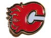 CALGARY FLAMES LOGO NHL HOCKEY LAPEL PIN BADGE 1' X 1' INCHES .. NEW