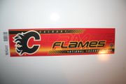 CALGARY FLAMES LONG AUTOMOBILE  BUMPER STICKER NHL HOCKEY . NEW