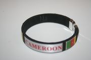 CAMEROON BLACK COUNTRY FLAG FLEXIBLE C BRACELET WRISTBAND .. NEW