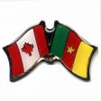 CAMEROON / CANADA COUNTRY FLAG SMALL METAL FRIENDSHIP LAPEL PIN BADGE ... NEW