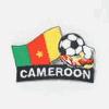 CAMEROON SOCCER BALL FOOTBALL IRON ON EMBROIDERED PATCH CREST BADGE .. NEW