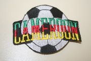 CAMEROON SOCCER BALL FOOTBALL IRON ON PATCH CREST BADGE .. NEW