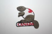 CANADA BEAVER ANIMAL MEDIUM SIZE IRON ON EMBROIDERED PATCH CREST BADGE .. NEW