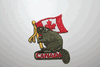 CANADA BEAVER SMALL IRON ON EMBROIDERED PATCH CREST BADGE .. NEW