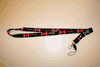 CANADA BLACK COUNTRY FLAG LANYARD KEYCHAIN PASSHOLDER ...NEW