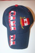 CANADA BLUE COUNTRY FLAG EMBOSSED HAT CAP .. CANADIAN .. NEW