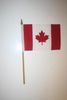 CANADA COUNTRY 4" X 6" SMALL STICK FLAGS WITH 10" POLE .. NEW