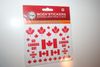 CANADA COUNTRY FLAG COLLECTION OF PEEL & STICK BODY STICKERS ... TEAM CANADA  VANCOUVER OLYMPICS 2010 ... NEW