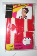 CANADA COUNTRY FLAG COLORS SPORTS HEAD BANDS AND 2 WRISTBANDS .. NEW