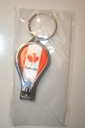 CANADA COUNTRY FLAG FINGER NAIL CLIPPERS KEYCHAIN  BEER BOTTLE OPENER ... NEW