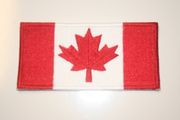 CANADA COUNTRY FLAG LARGE  IRON-ON PATCH CREST BADGE ... CANADIAN ... NEW