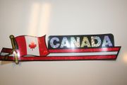 CANADA COUNTRY FLAG LARGE METALIC BUMPER STICKER DECAL ...NEW