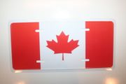 CANADA COUNTRY FLAG METAL LICENSE PLATE FOR YOUR CAR ... CANADIAN HOCKEY SOCCER .. NEW