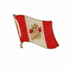 CANADA COUNTRY FLAG NATIVE INDIAN SMALL METAL LAPEL PIN BADGE .. NEW