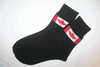 CANADA COUNTRY FLAG PAIR OF WHITE HIGH QUALITY DRESS SOCKS .. 2 SIZES AVAILABLE .. MEN'S & WOMEN'S .. NEW IN PACKAGE