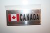 CANADA COUNTRY FLAG SMALL METAL LICENSE PLATE STICKER DECAL EMBLEM ... HOCKEY SOCCER .. NEW