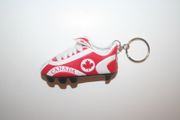 CANADA COUNTRY FLAG SOCCER SHOE CLEAT KEYCHAIN ... CANADIAN FIFA WORLD CUP .. NEW