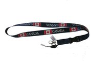 CANADA DARK BLUE COUNTRY FLAG LANYARD KEYCHAIN PASSHOLDER NECKSTRAP ... NEW