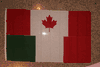 CANADA / ITALIA COMBO 3' X 5' NATIONAL COUNTRY FLAGS  BANNER .. ITALY ..  NEW
