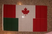 CANADA / ITALIA COMBO 3' X 5' NATIONAL COUNTRY FLAGS  BANNER .. ITALY ..  NEW