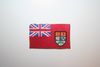 CANADA OLD 1957 COUNTRY FLAG  SMALL IRON ON PATCH CREST BADGE .. 1.5 X 2.5 INCHES .. NEW