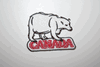 CANADA POLAR BEAR ANIMAL MEDIUM SIZE IRON ON EMBROIDERED PATCH CREST BADGE .. NEW