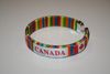 CANADA RAINBOW COLORS COUNTRY FLAG FLEXIBLE BRACELET WRISTBAND .. HOCKEY SOCCER .. NEW