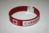 CANADA RED COUNTRY FLAG FLEXIBLE C BRACELET WRISTBAND.. NEW