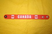 CANADA RED COUNTRY FLAG WRIST BAND ...NEW