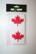 ***SOLD OUT***CANADA SET OF 2 COUNTRY FLAG MAPLE LEAF WRISTBANDS SWEATBANDS .. NEW