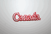 CANADA SMALL WORD PATCH CREST BADGE ..NEW