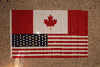 CANADA / USA COMBO NATIONAL COUNTRY FLAG 3' X 5' FLAG BANNER .. NEW