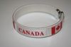 CANADA WHITE COUNTRY FLAG FLEXIBLE C BRACELET WRISTBAND ... HOCKEY SOCCER CANADIAN ... NEW