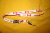 CANADA WHITE COUNTRY FLAG HIGH GLOSS LANYARD KEYCHAIN PASSHOLDER ...NEW