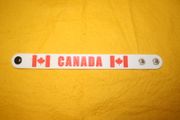 CANADA WHITE COUNTRY FLAG WRIST BAND ...NEW