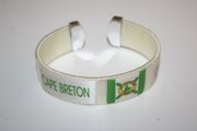 CAPE BRETON WHITE FLAG SUPER THICK BRACELET WRISTBAND .. NEW