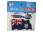 CAYMAN COUNTRY FLAG WAVY BUMPER DECAL STICKER EMBLEM ...