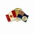 CAYMAN ISLANDS / CANADA COUNTRY FLAG SMALL METAL FRIENDSHIP LAPEL PIN BADGE ..NEW