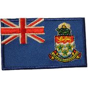 CAYMAN ISLANDS COUNTRY FLAG SMALL IRON ON PATCH CREST BADGE ...NEW