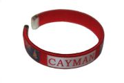 CAYMAN RED COUNTRY FLAG C' BRACELET WRISTBAND