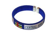 CENTRAL AFRICA BLUE COUNTRY FLAG C' BRACELET WRISTBAND