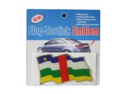 CENTRAL AFRICA COUNTRY FLAG WAVY BUMPER DECAL STICKER EMBLEM ...