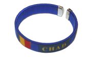 CHAD BLUE COUNTRY FLAG C' BRACELET WRISTBAND