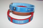 CHE GUEVARA CUBA LEGEND FLEXIBLE METAL NYLON BRACELETS ... CHOOSE BETWEEN BLUE AND RED COLOR ... NEW
