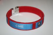 CHE GUEVARA CUBA LEGEND RED FLEXIBLE METAL NYLON BRACELET ... NEW