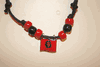 CHE GUEVARA RED AND BLACK  METAL FLAG NECKLACE ... NEW