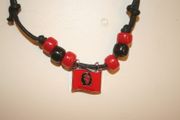 CHE GUEVARA RED AND BLACK  METAL FLAG NECKLACE ... NEW