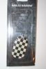 CHECKER FLAG METAL DOG TAG NECKLACE PENDANT .. F1 INDY NASCAR .. NEW