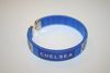 CHELSEA FC BLUE FOOTBALL CLUB SOCCER FLEXIBLE  BRACELET WRISTBAND  ... NEW