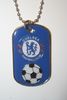 CHELSEA FOOTBALL CLUB FC BLUE METAL DOG TAG NECKLACE .. NEW